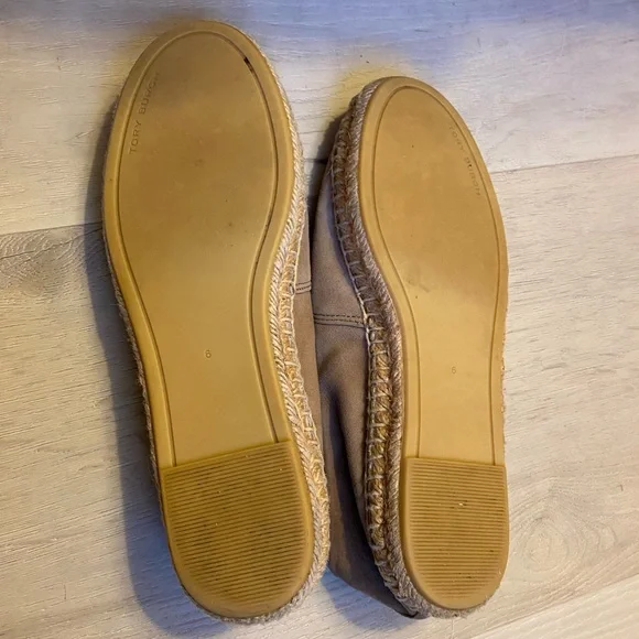 Tory Burch Embellished Espadrille Jewel Suede in Almond Flour color - Size 6 - Picture 8 of 8